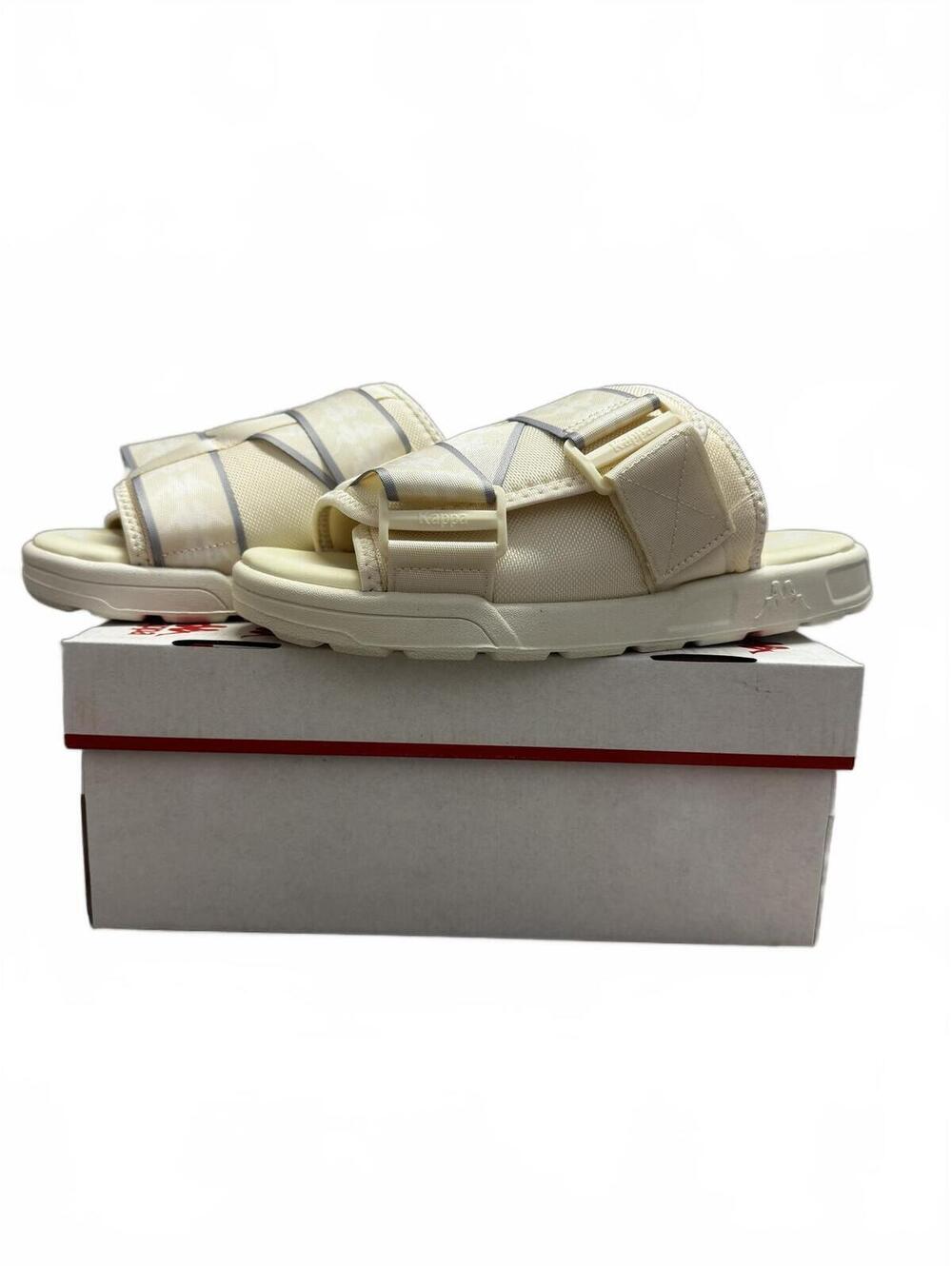 Kappa Banda Mitel 1 Sandals Yellow Light White Grey US 8
